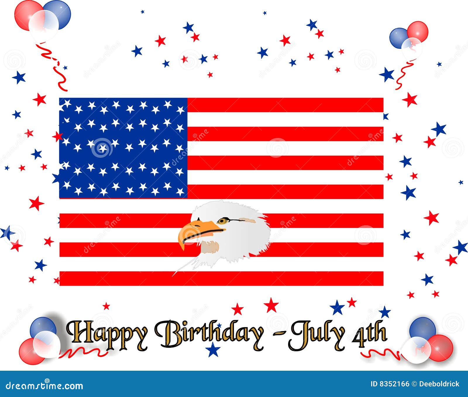 Anniversaire Etats Unis Heureux Illustration De Vecteur Illustration Du Unis Etats