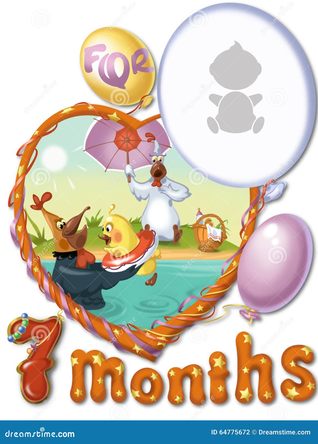 Anniversaire Mois D Arbre Pour Le Bebe Illustration Stock Illustration Du Enfants Enfant