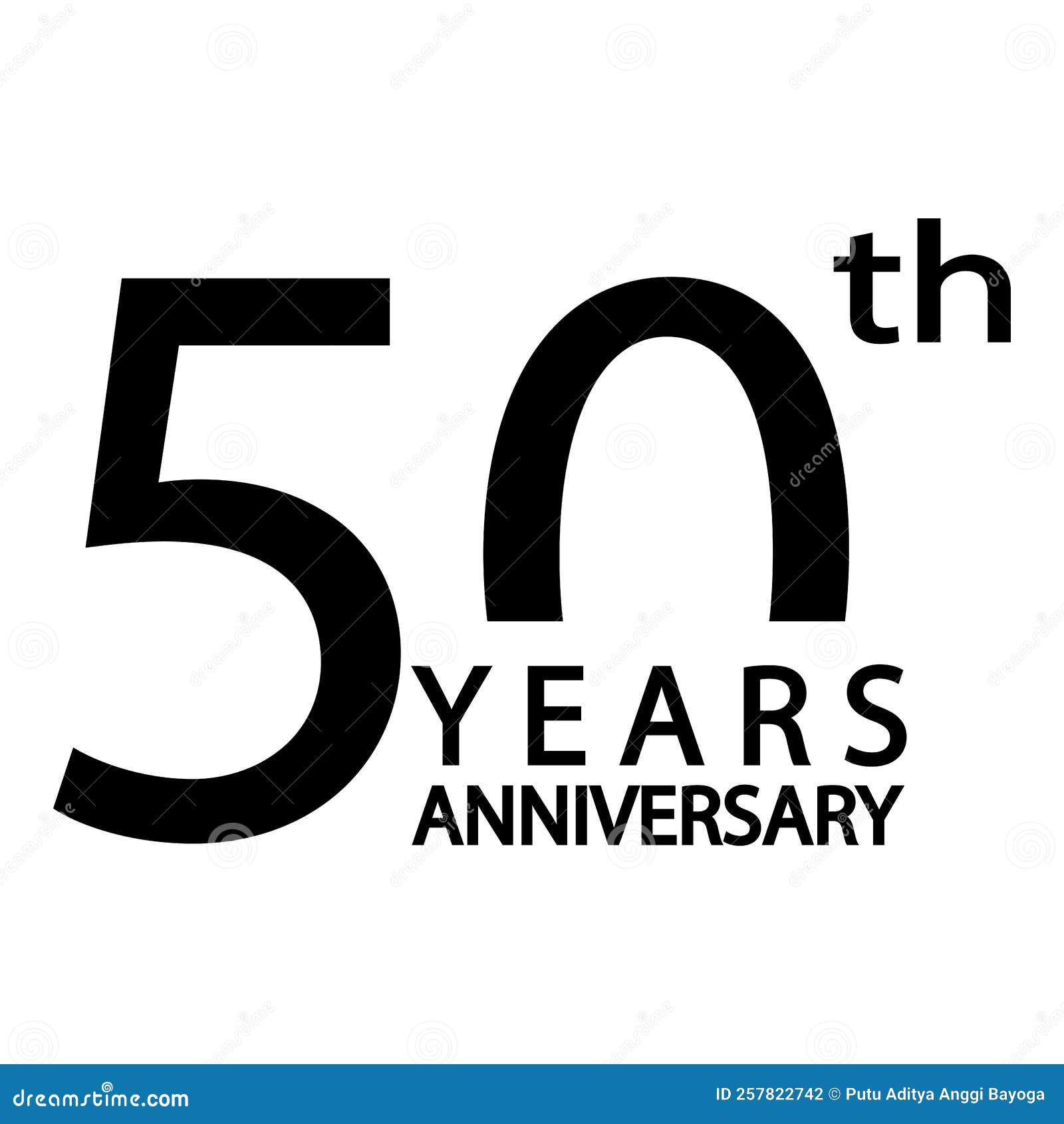 Fifty years anniversary stock vector. Illustration of anniversary
