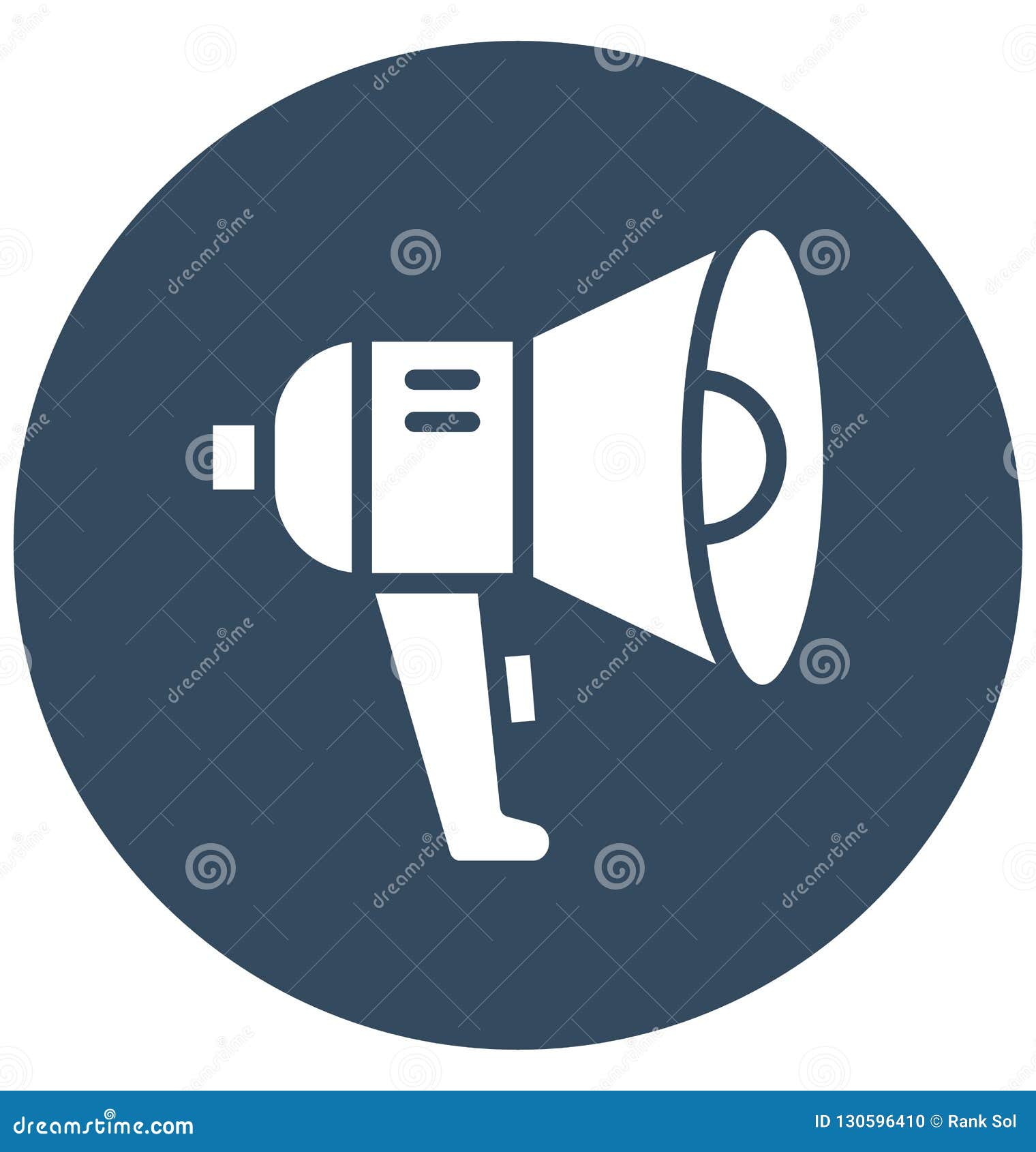 announcement, bullhorn   icon that can be easily edited in any size or modified.
