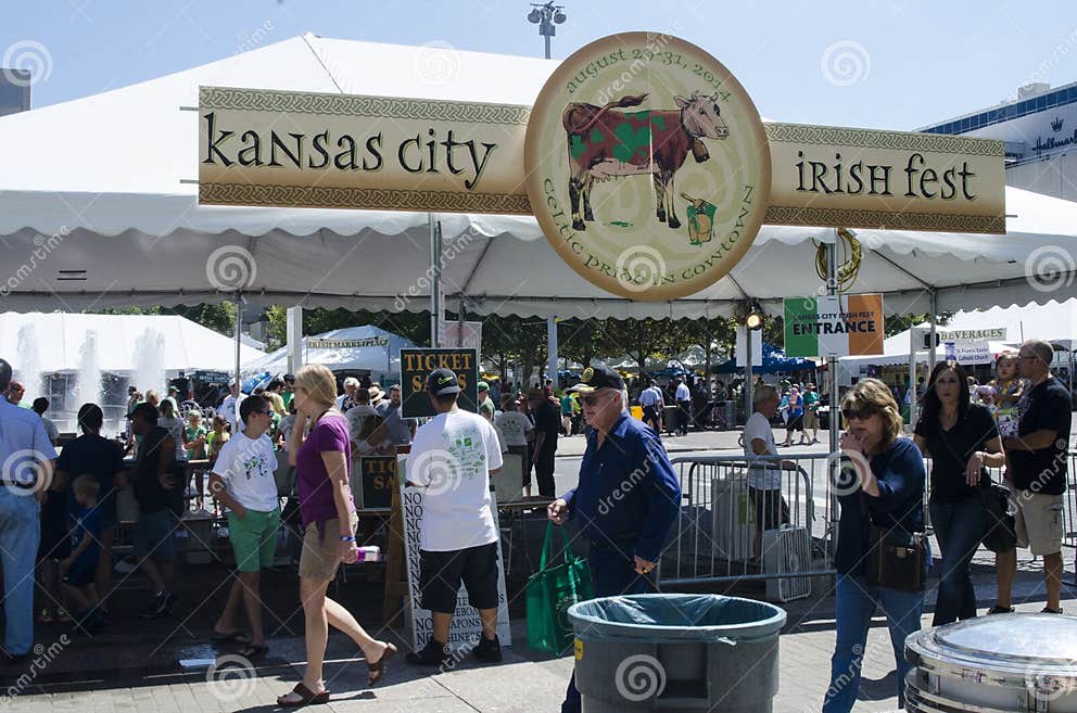 Annual Kansas City Irish Fest Editorial Stock Photo Image of people