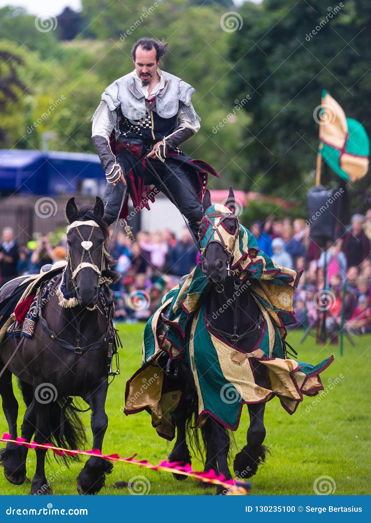 Annual Medieval Jousting Tournament at Linlithgow Palace, Scotland