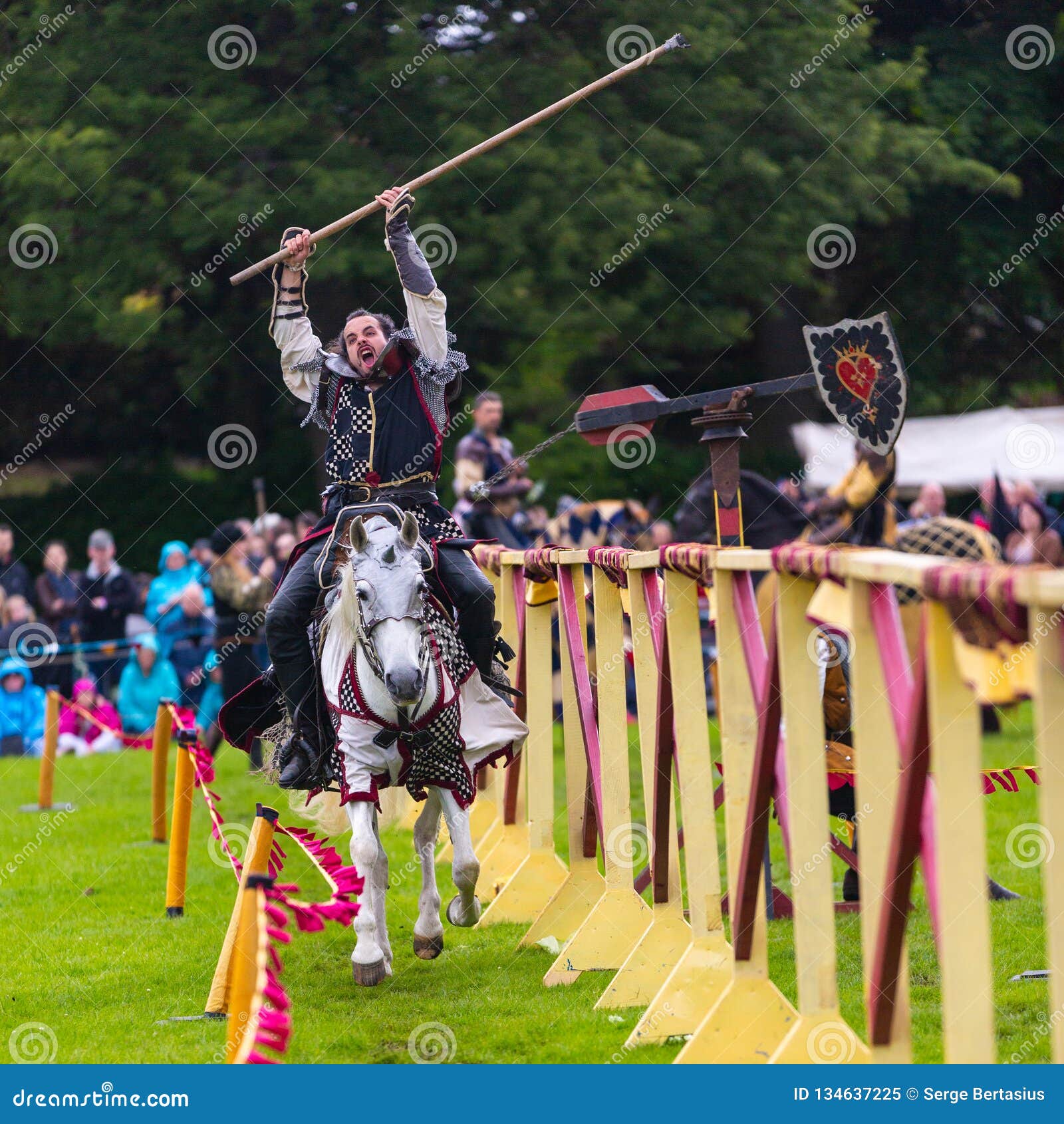 Annual Medieval Jousting Tournament at Linlithgow Palace, Scotland