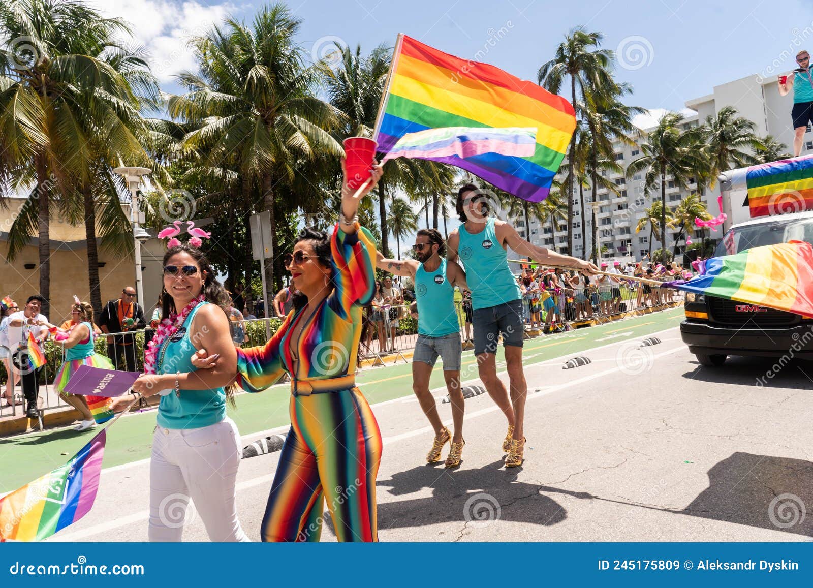 Annual Pride Festival and Parade in Miami South Beach Editorial Stock
