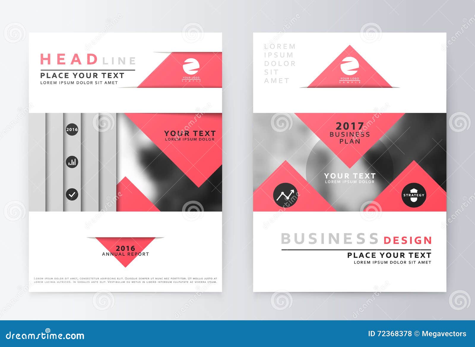 Annual Report Brochure stock vector. Illustration of page - 72368378