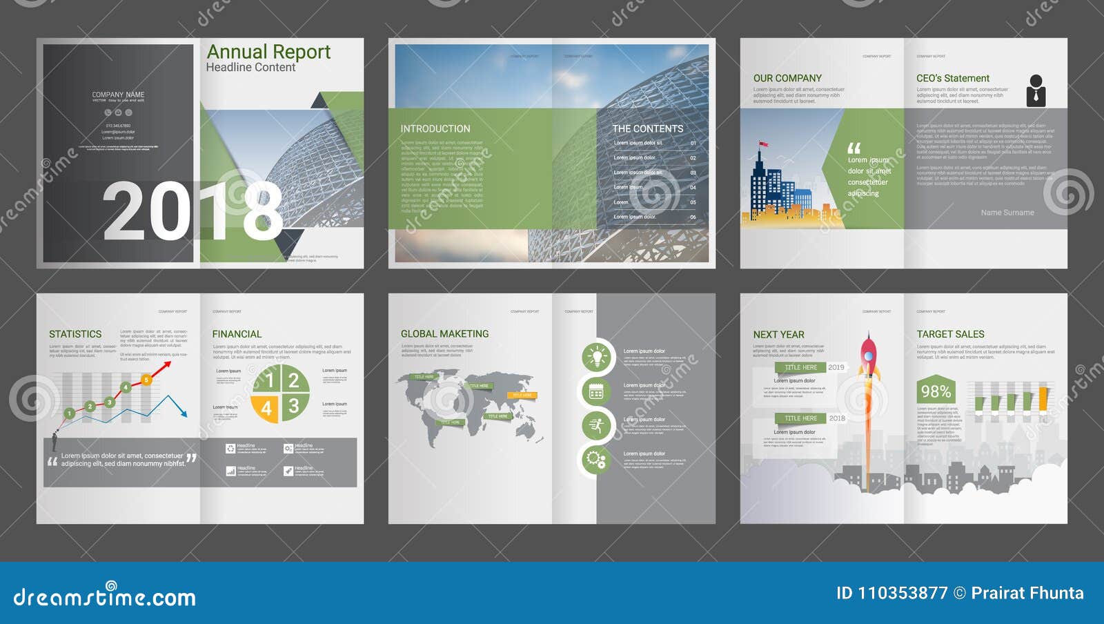 annual report, company profile, agency brochure, multipurpose presentation template.