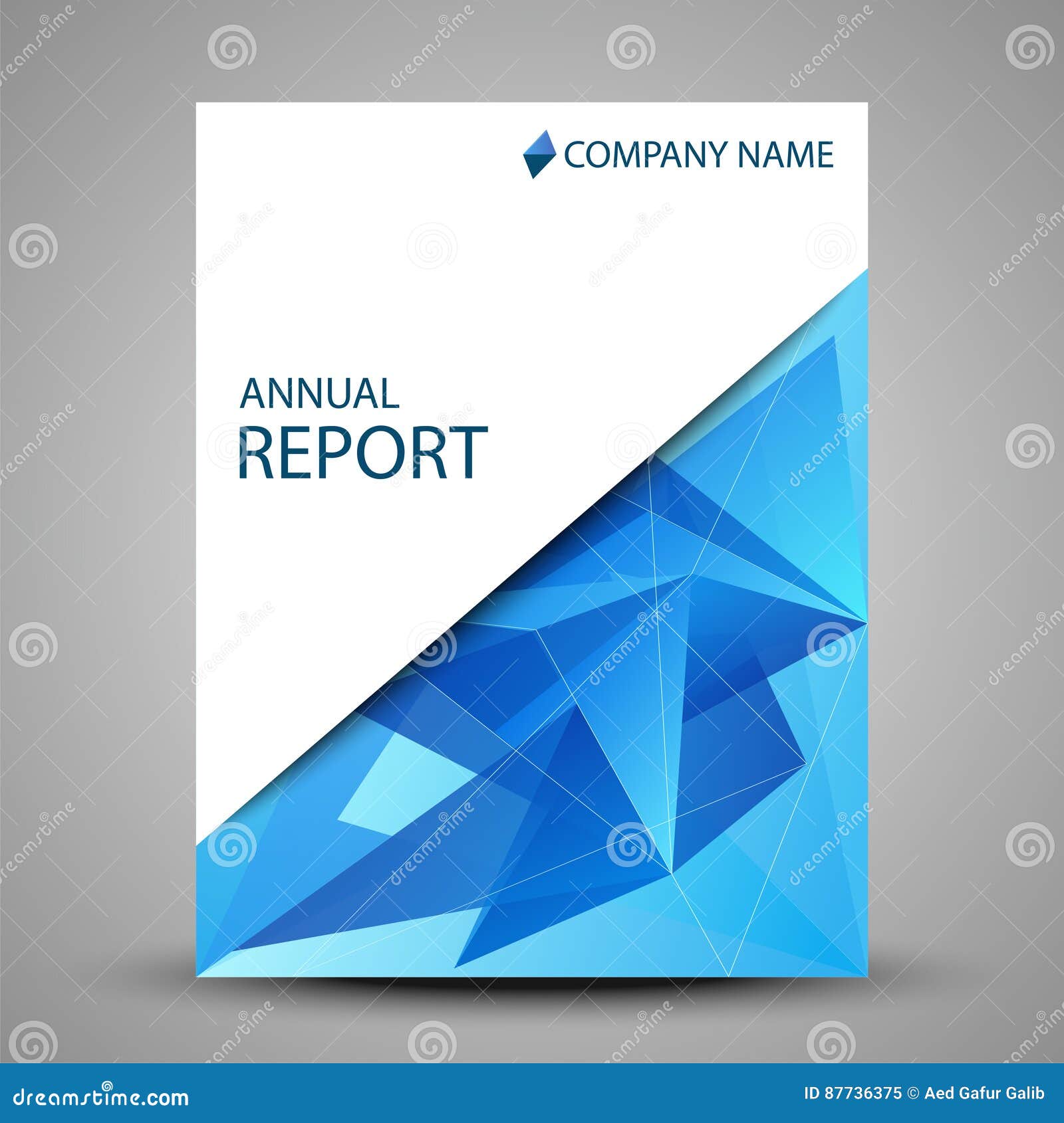 annual report cover in abstract 