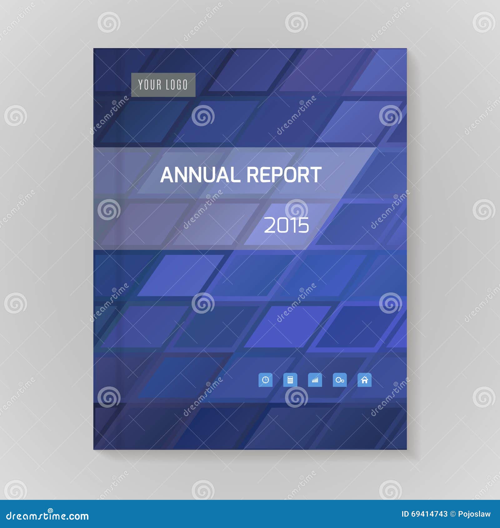 Annual Report Cover Vector Illustration Stock Vector Illustration of