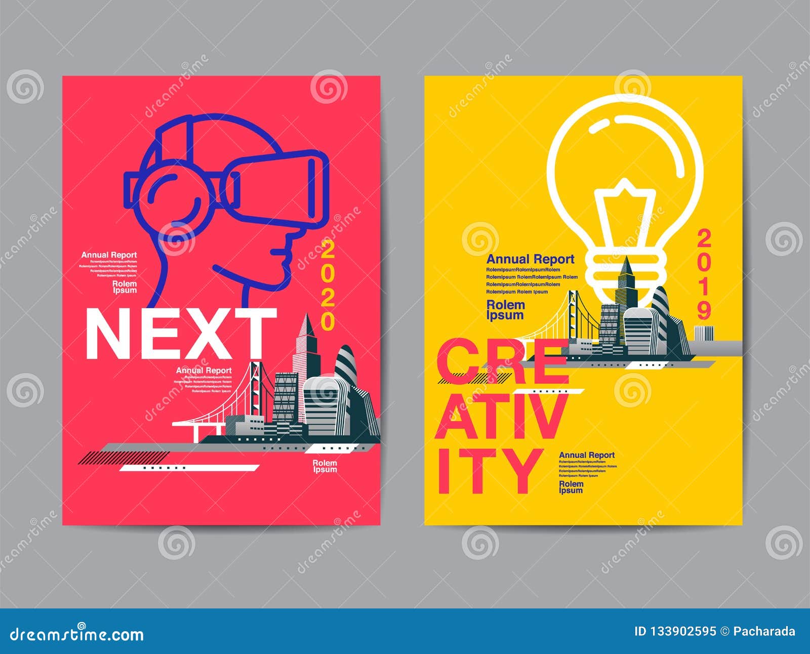 annual report 2029 ,future, business, template layout , co