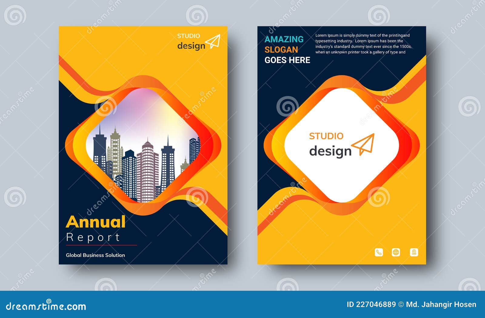 Annual Report Layout Design Template, Background Business Book Cover Design  Template Stock Vector - Illustration of corporate, concepts: 227046889