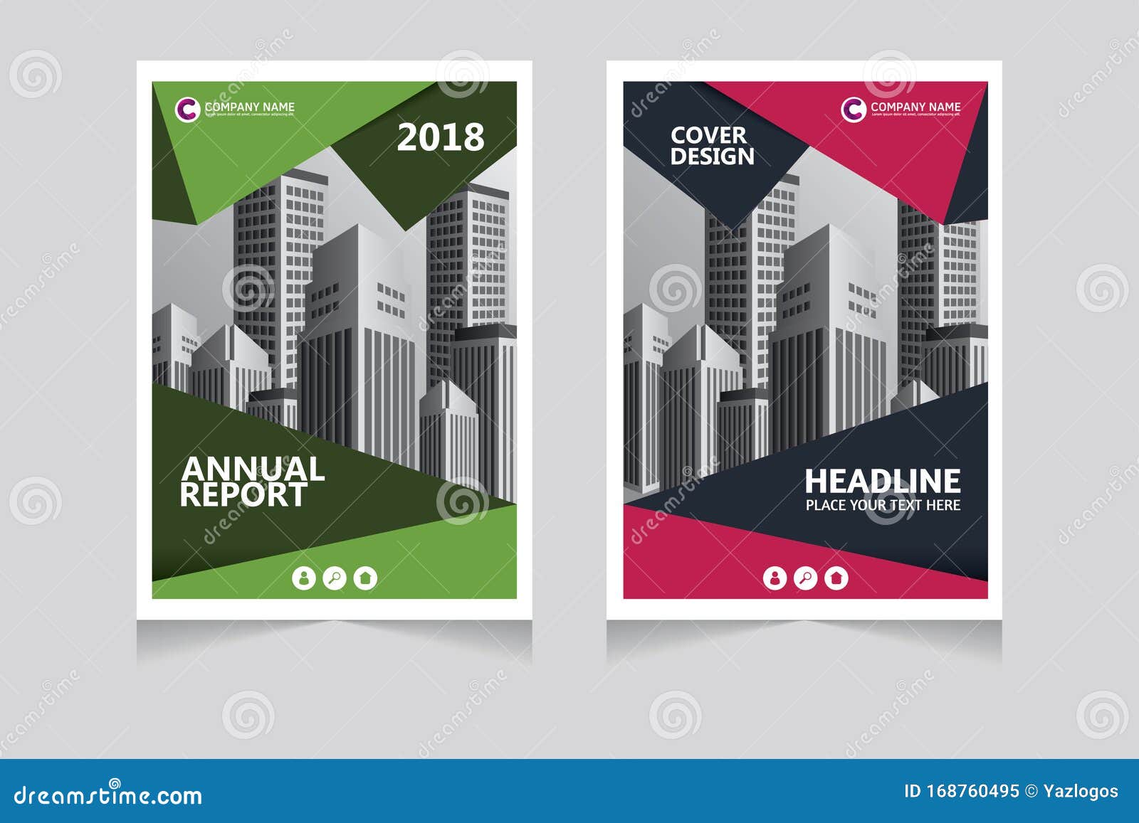 Annual Report Pamphlet Presentation Brochure Front Page Book Cover Layout Design Stock Vector Illustration Of Newsletter Abstract