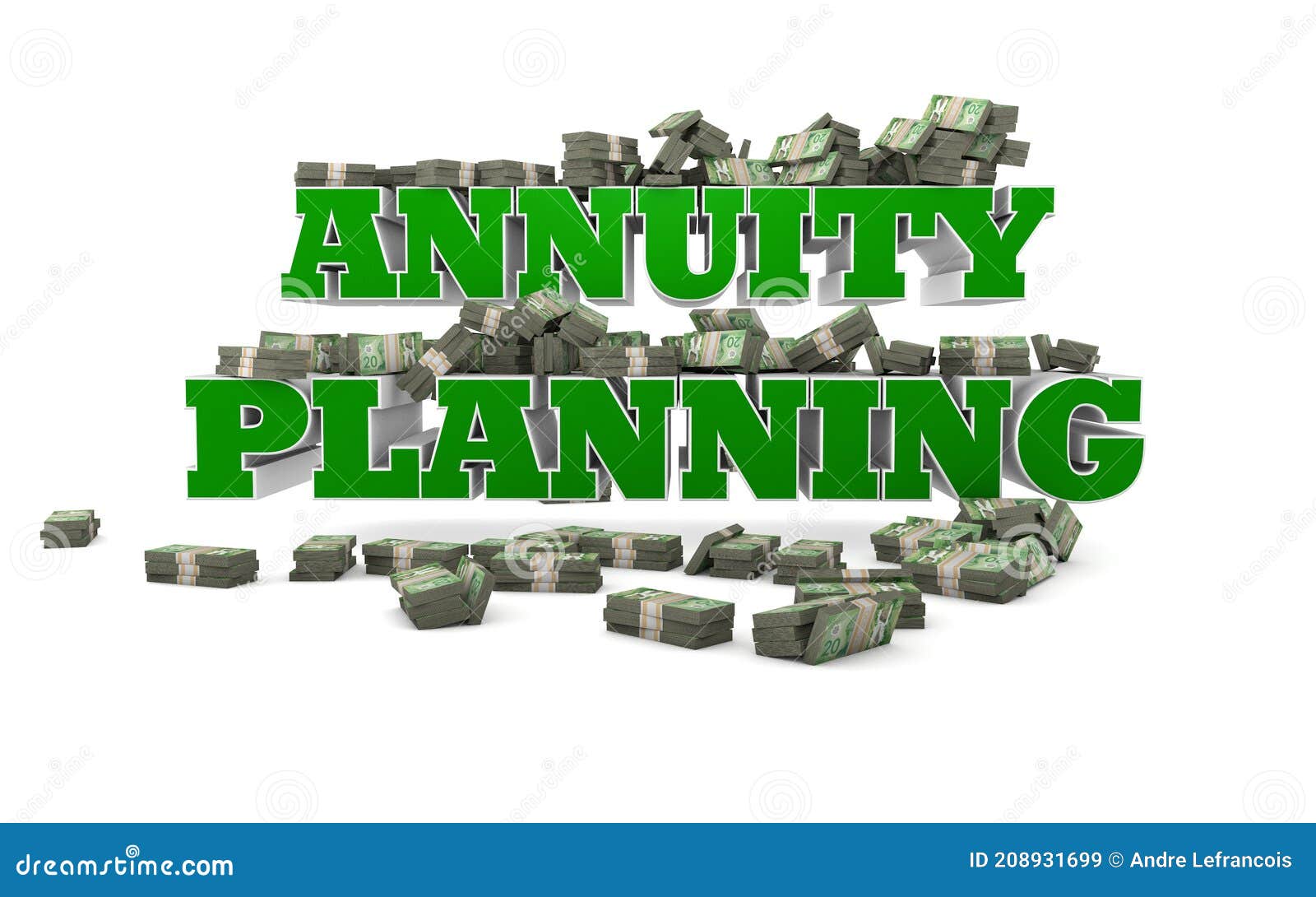 Annuity Planning Canada stock illustration. Illustration of debt