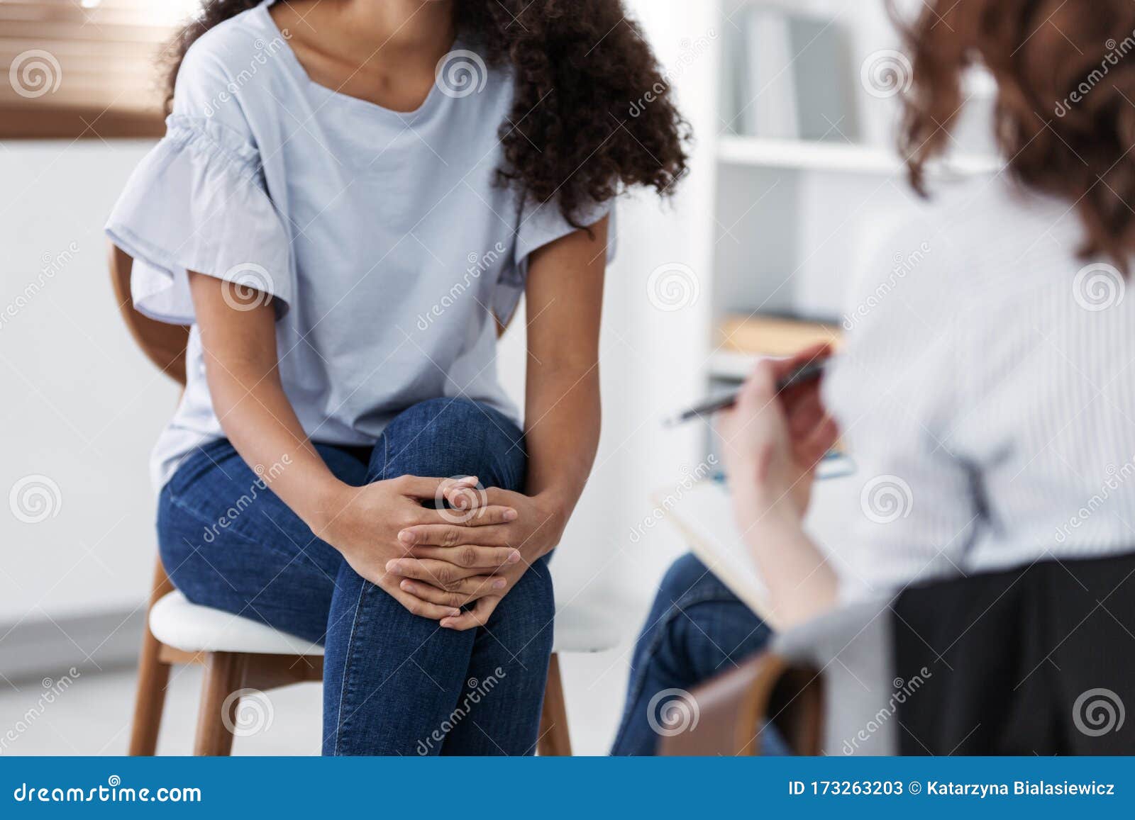 anonymous photo of women during group psychotherapy for people with depression