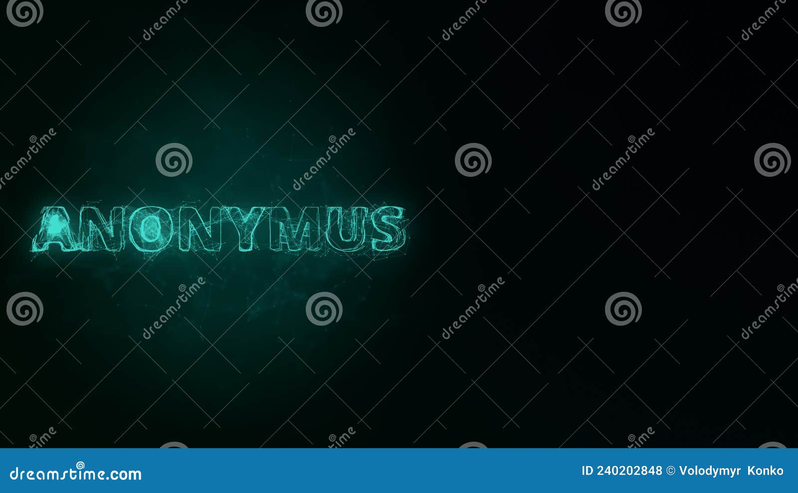 anonymus title with plexus effect. connected lines with dots. lines title plexus