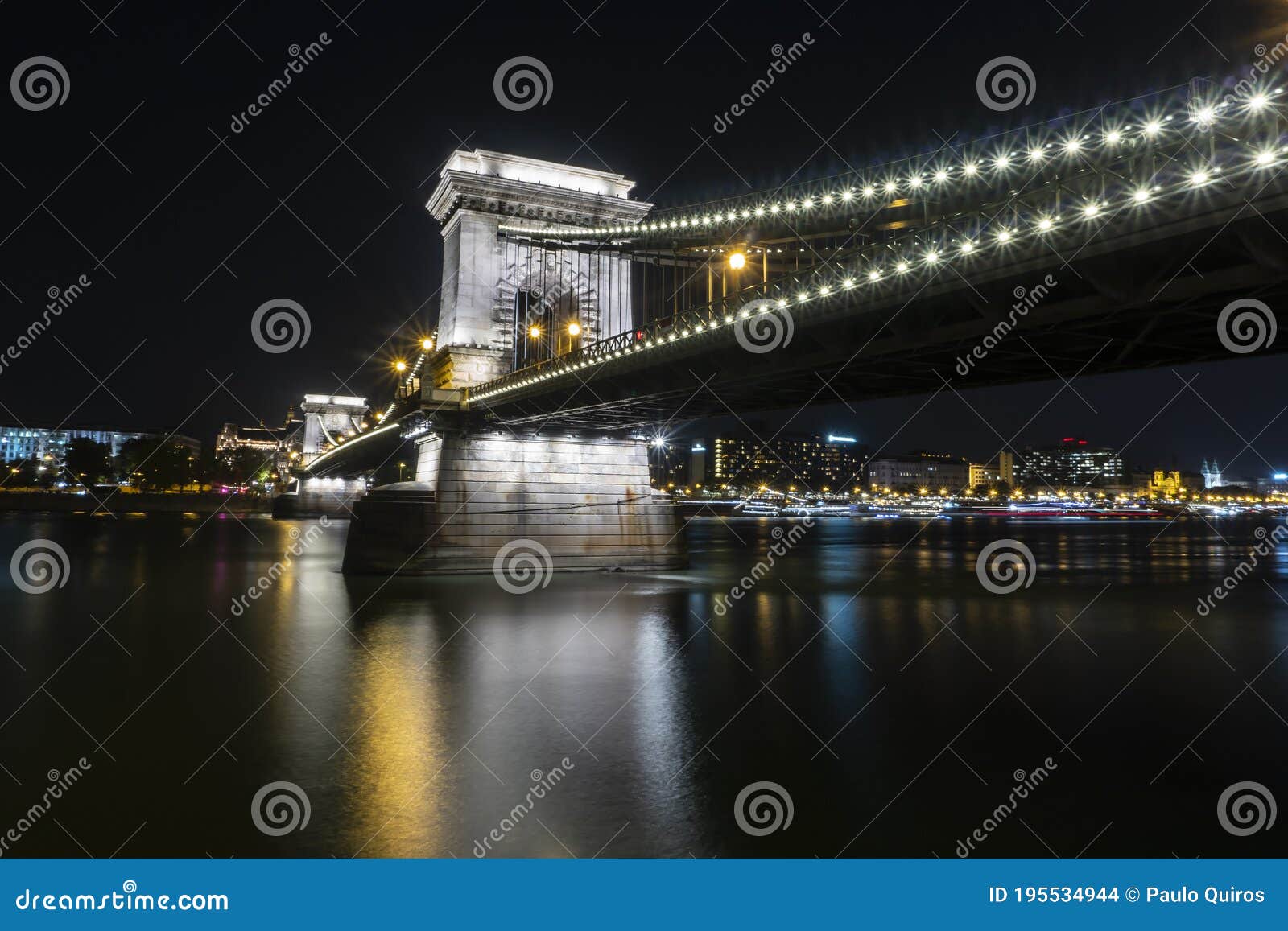 the chain bridge - budapest, hungary