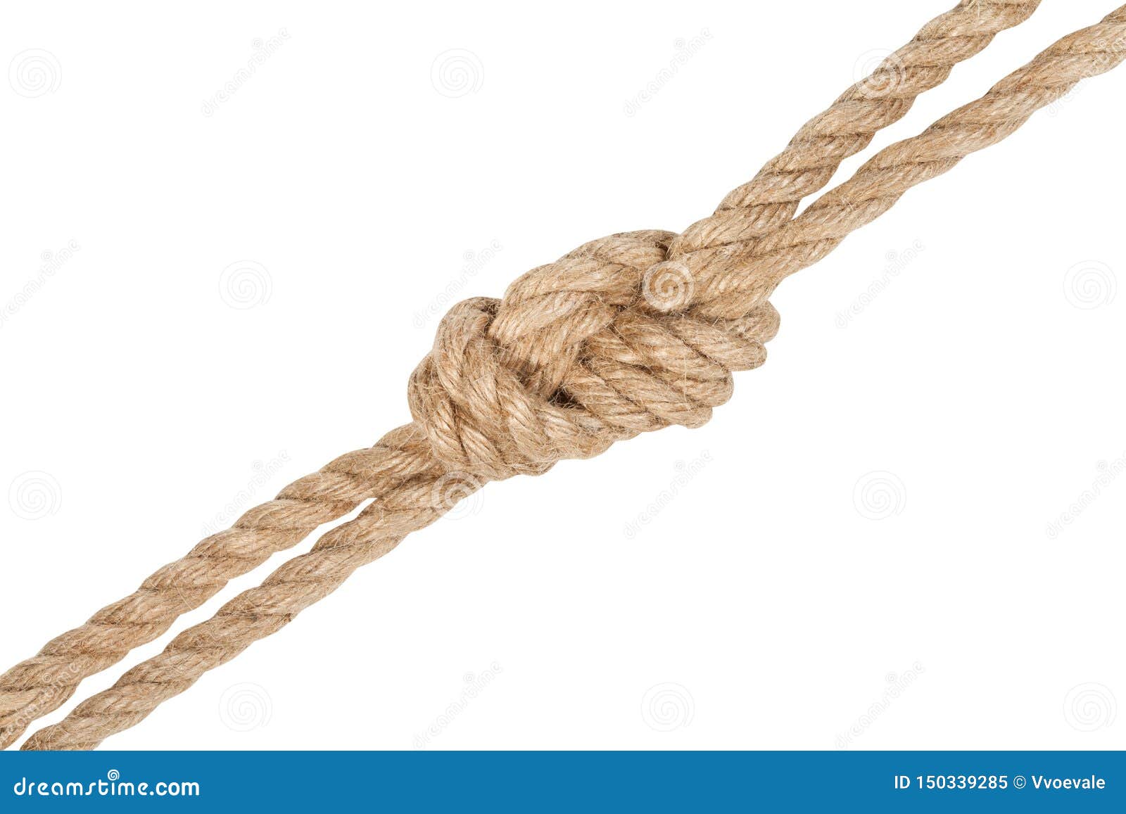 Another Side of Figure Eight Bend Joining Ropes Stock Image Image of