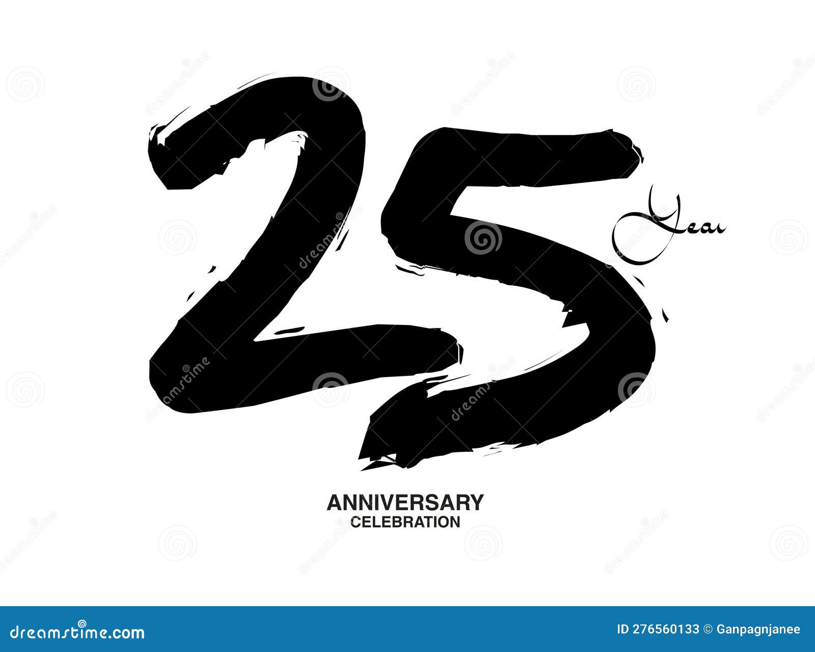 Modèle de logo anniversaire 25 ans 2100349 Art vectoriel chez Vecteezy