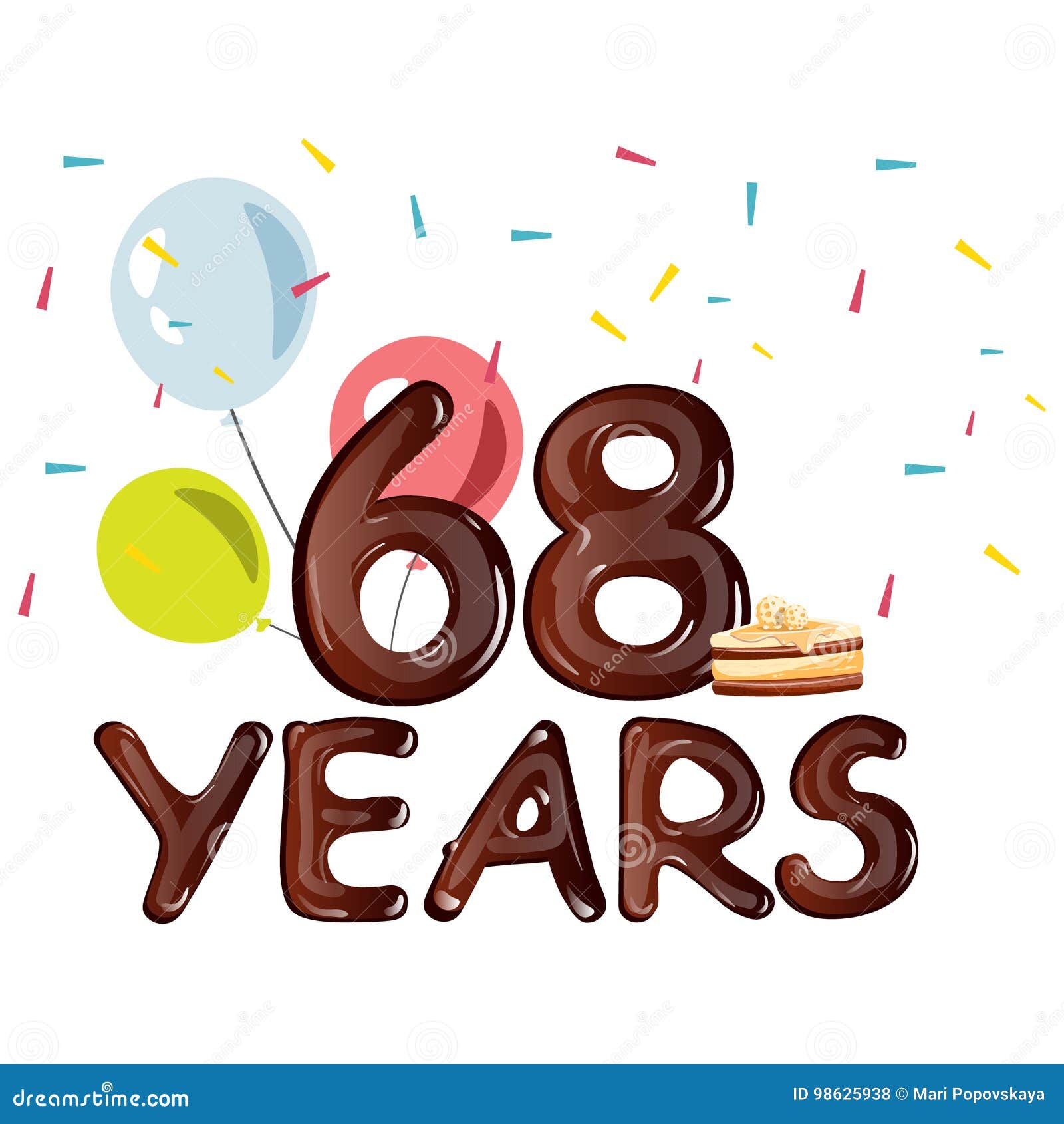 68 Ans D Anniversaire De Celebration De Carte De Voeux Illustration De Vecteur Illustration Du Anniversaire Voeux 68 Ans D Anniversaire De Celebration De Carte De Voeux Illustration De Vecteur Illustration Du Anniversaire Voeux