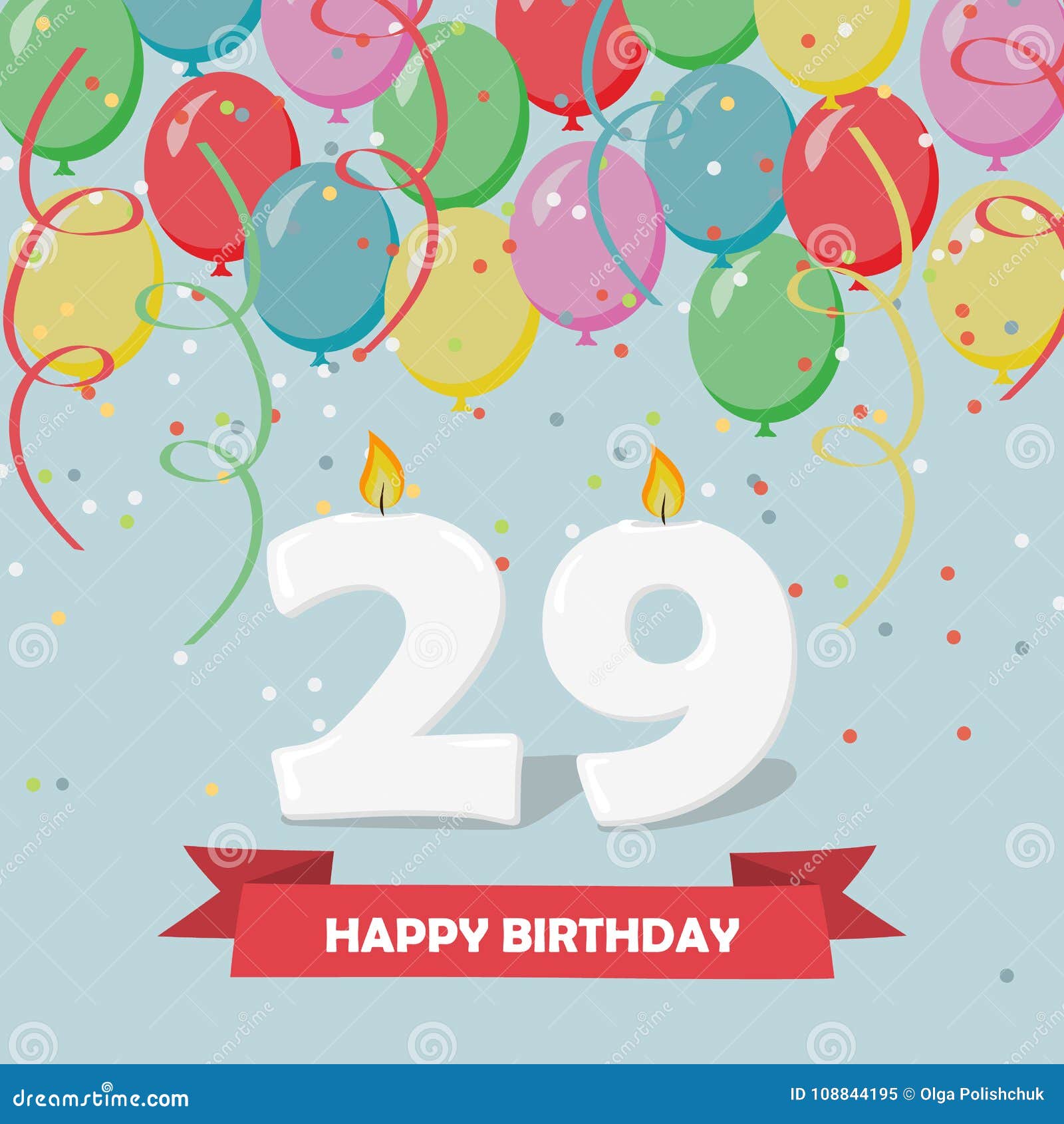 joyeux anniversaire 29 ans 29 Ans De Celebration Carte De Voeux De Joyeux Anniversaire joyeux anniversaire 29 ans