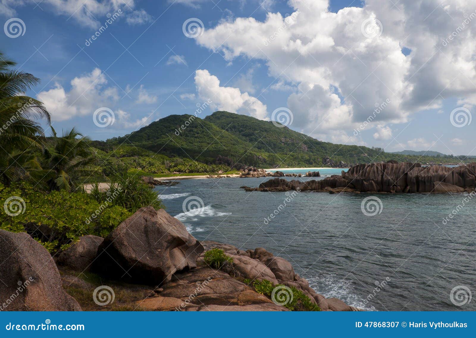 anse marron ,tropical beach at seychelles