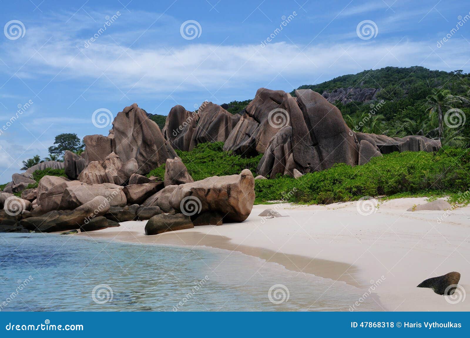 anse marron ,tropical beach at seychelles