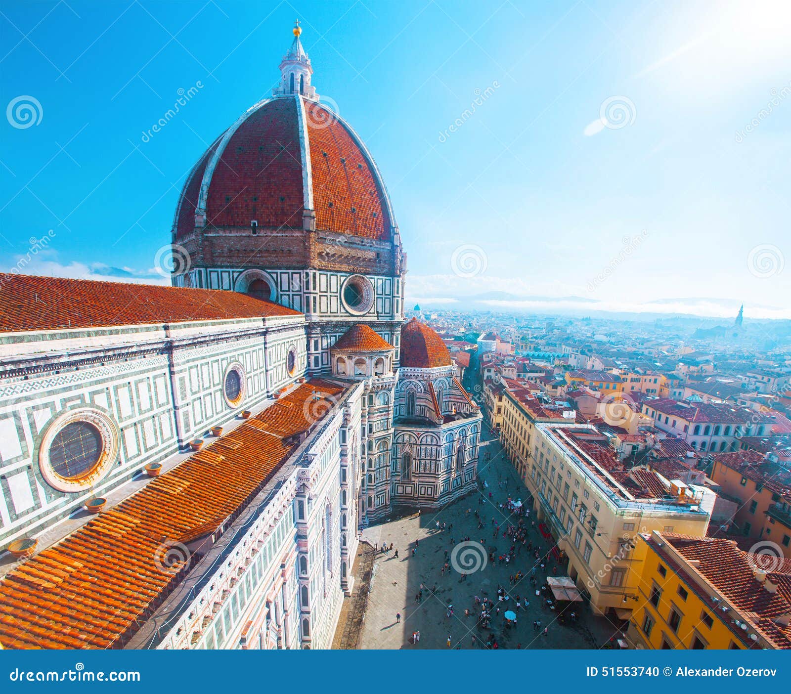 Dieses ist Ansicht der Kathedrale Santa Maria del Fiore in Florenz, Italien