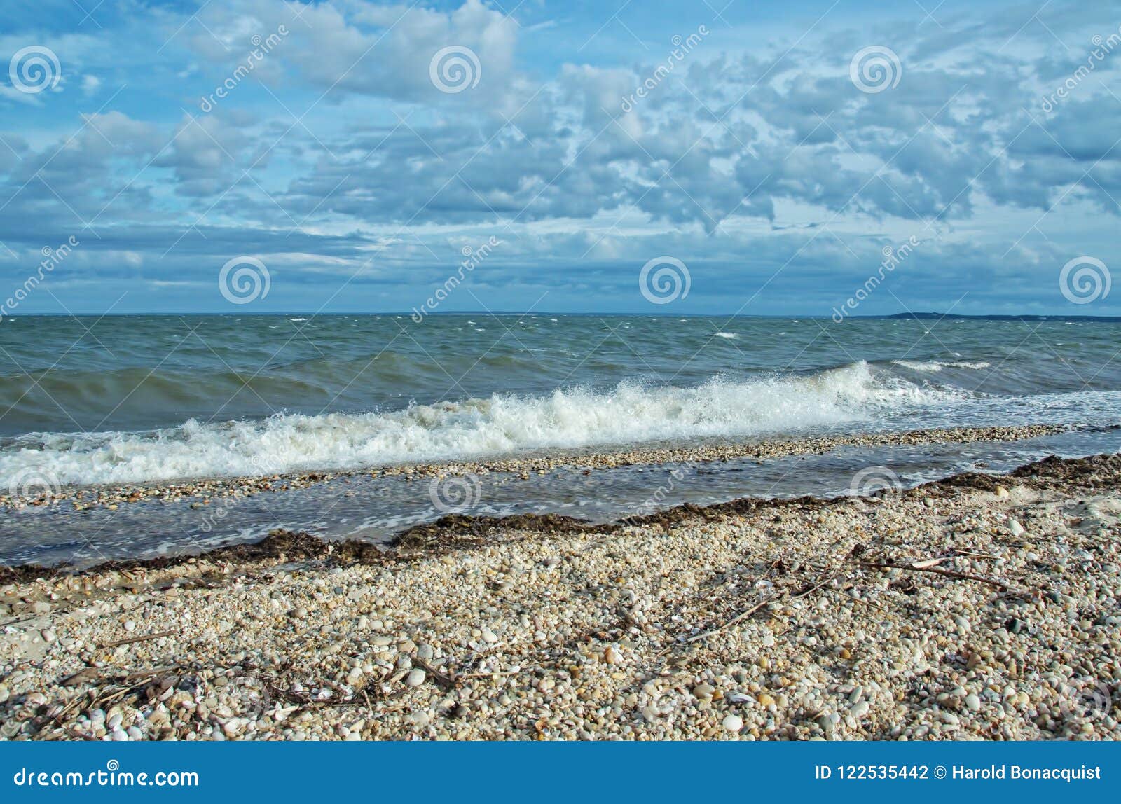 Ansicht Von Gardiners-Bucht Vom Orient-Strand-Nationalpark, Long Island ...