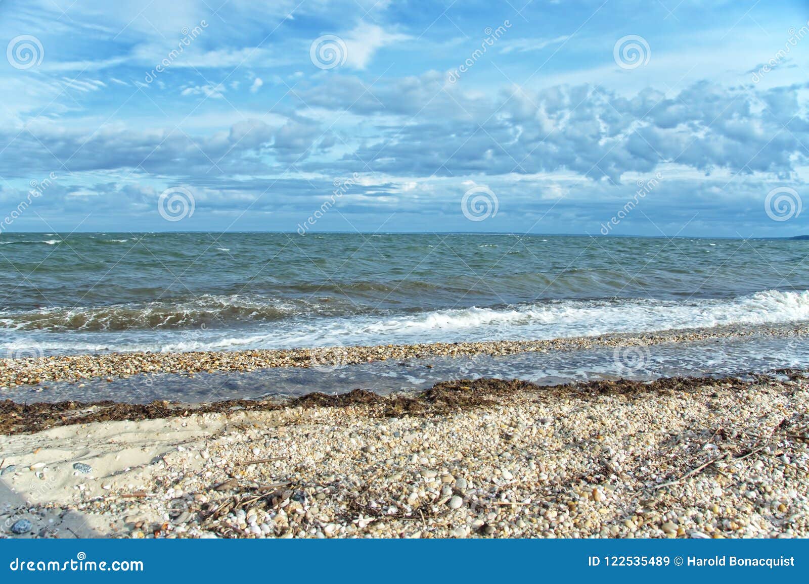 Ansicht Von Gardiners-Bucht Vom Orient-Strand-Nationalpark, Long Island ...