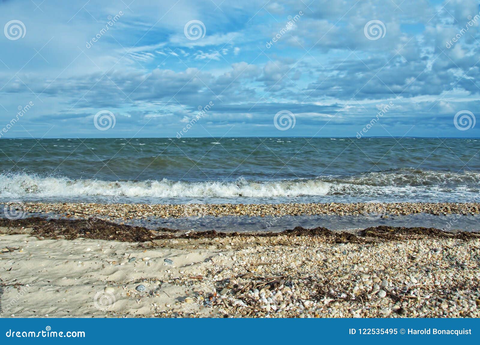 Ansicht Von Gardiners-Bucht Vom Orient-Strand-Nationalpark, Long Island ...