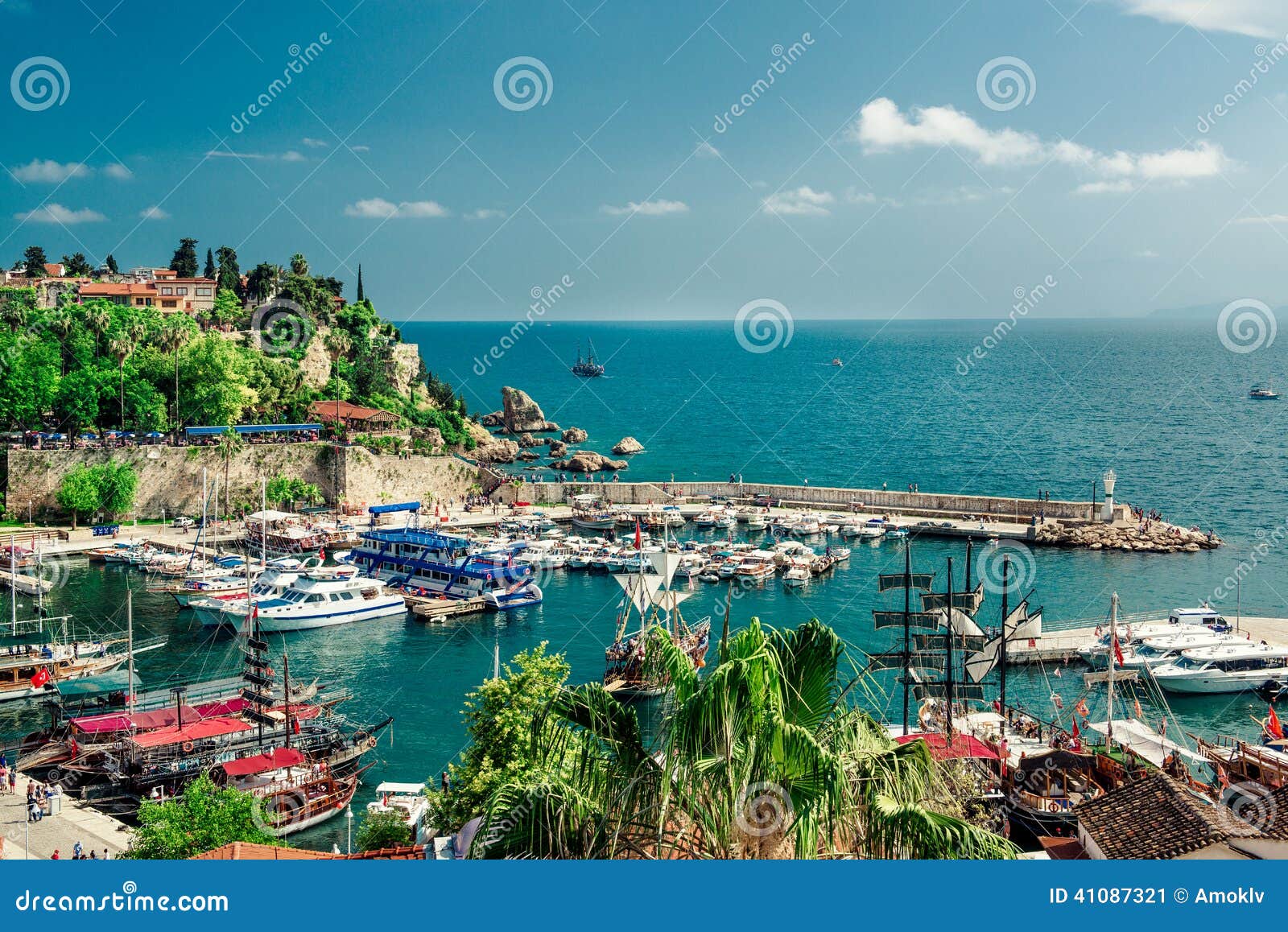 antalya harbor. turkey