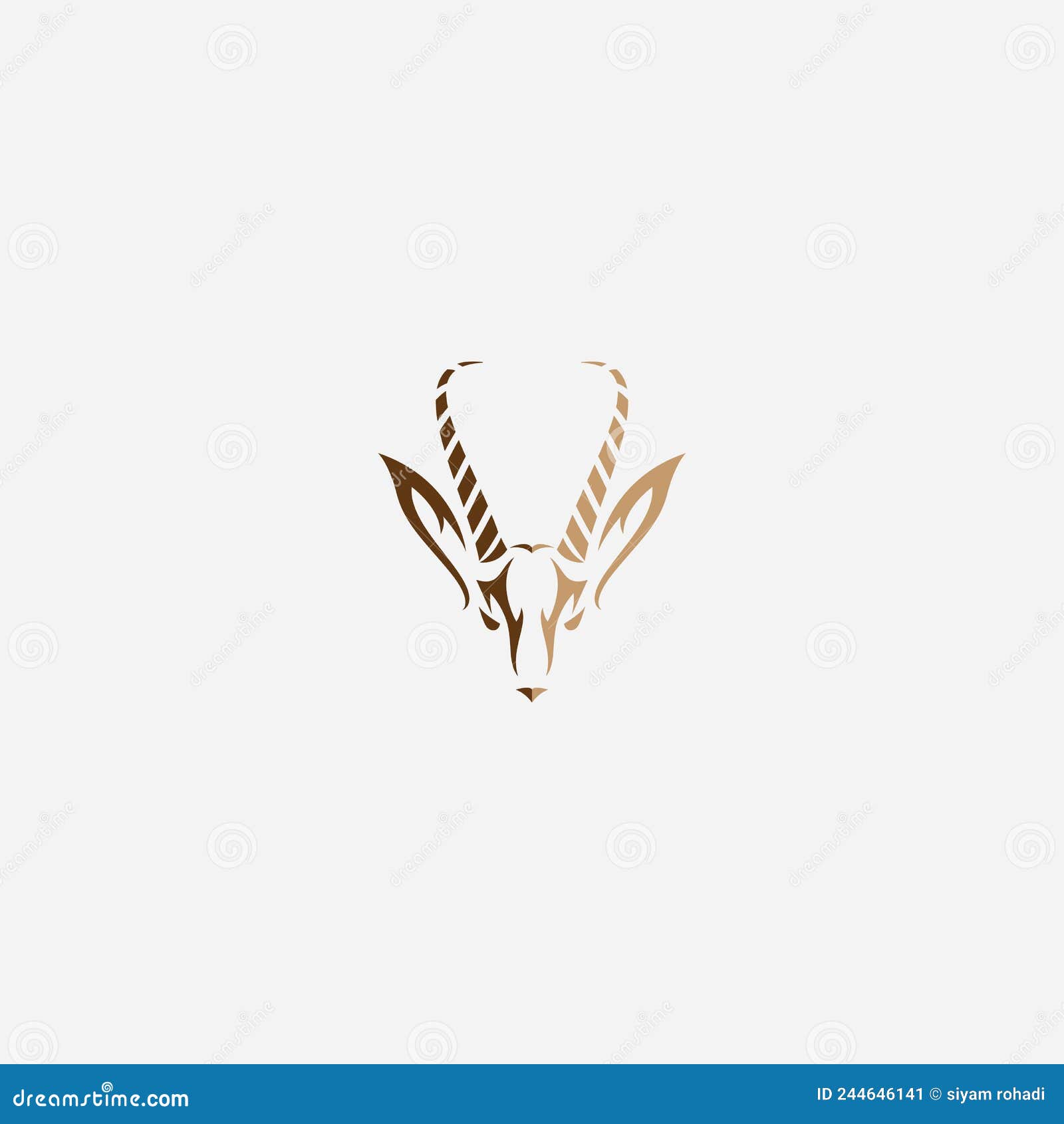 Antelope Logo Vector Illustrations Design Icon Logo Stock Vector
