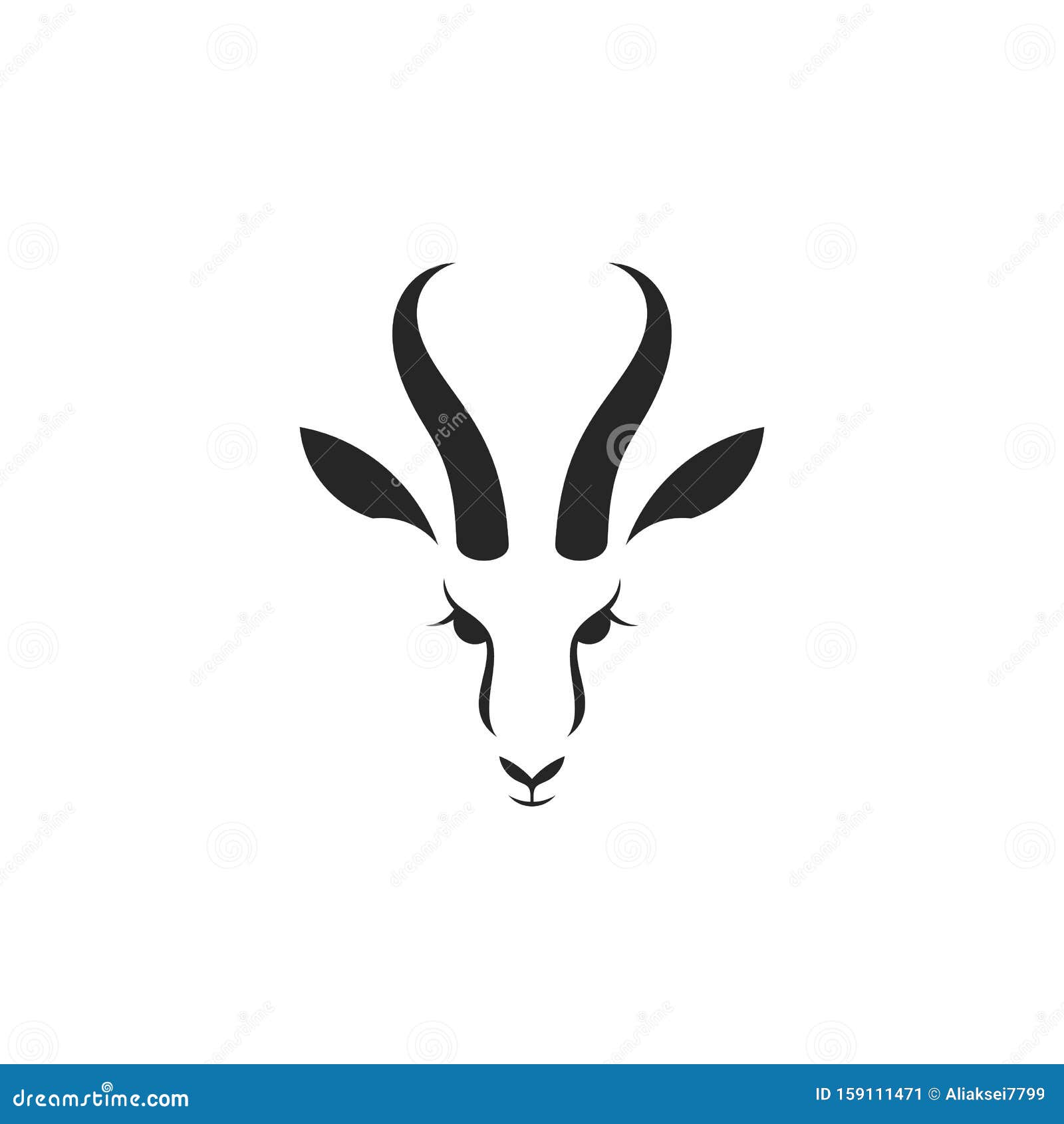antelope springbok. logo