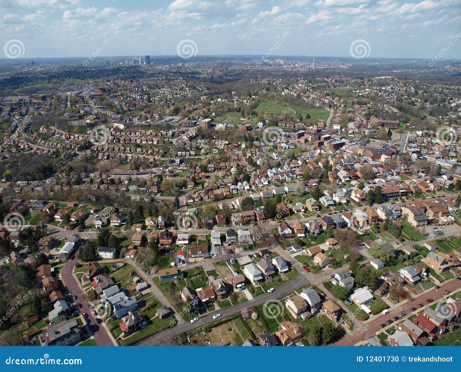 Antenna di Pittsburgh fotografia stock. Immagine di pittsburgh 12401730