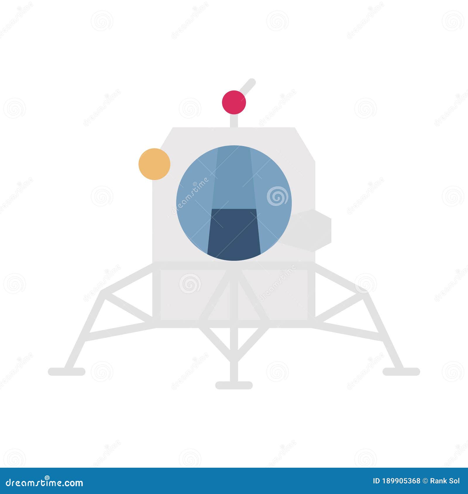lunar  flat  icon which can easily modify or edit