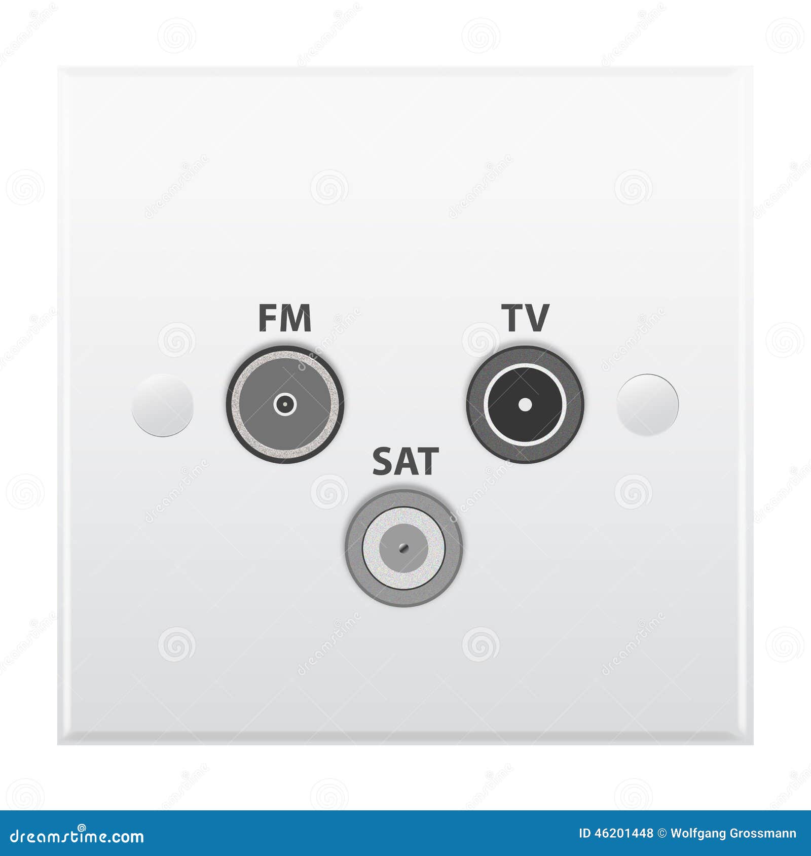 Antenna outlet stock illustration. Illustration of outlet 46201448