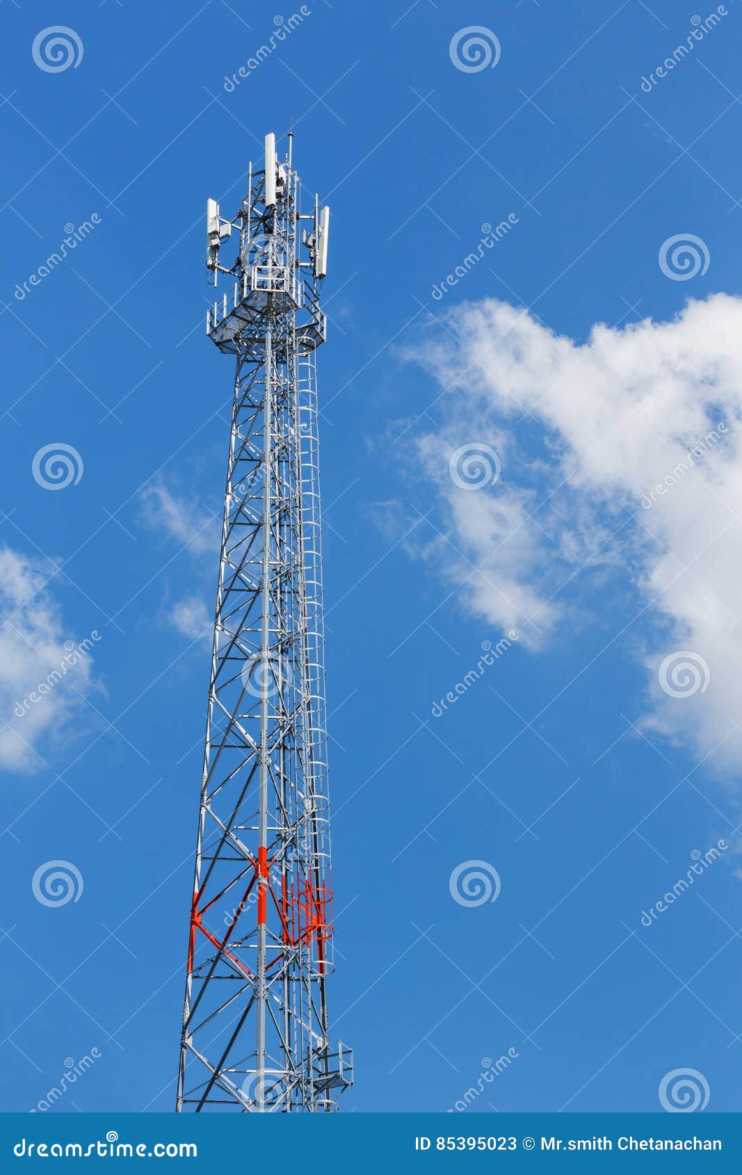 Antenna repeater tower stock image. Image of mobile, technology 85395023