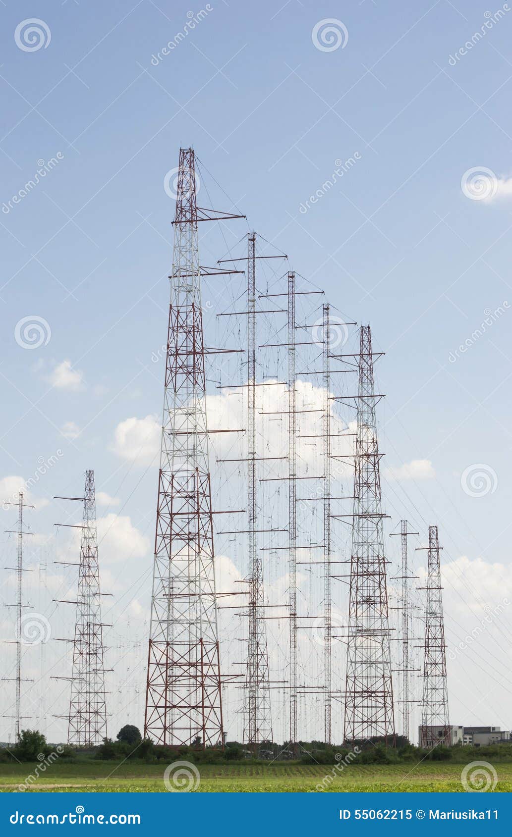 Antennas network stock image. Image of transmission, lines 55062215
