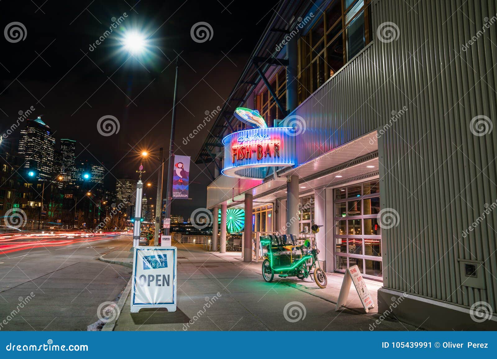 Anthonys Fish Bar Seattle Waterfront Editorial Photo Image of label