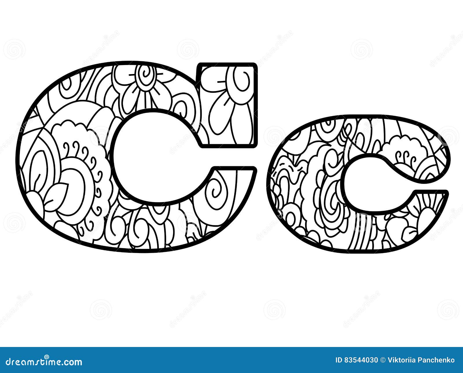 Anti Alphabet De Livre De Coloriage L illustration De Vecteur De Anti alphabet de livre de coloriage l illustration de vecteur de la lettre C