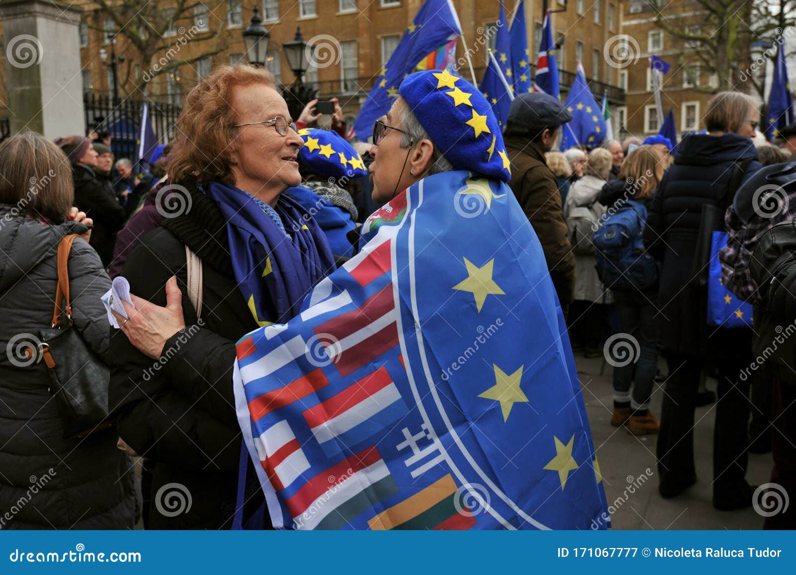 Anti Brexit Manifestation in Parliament Square on the 31 January 2020 ...