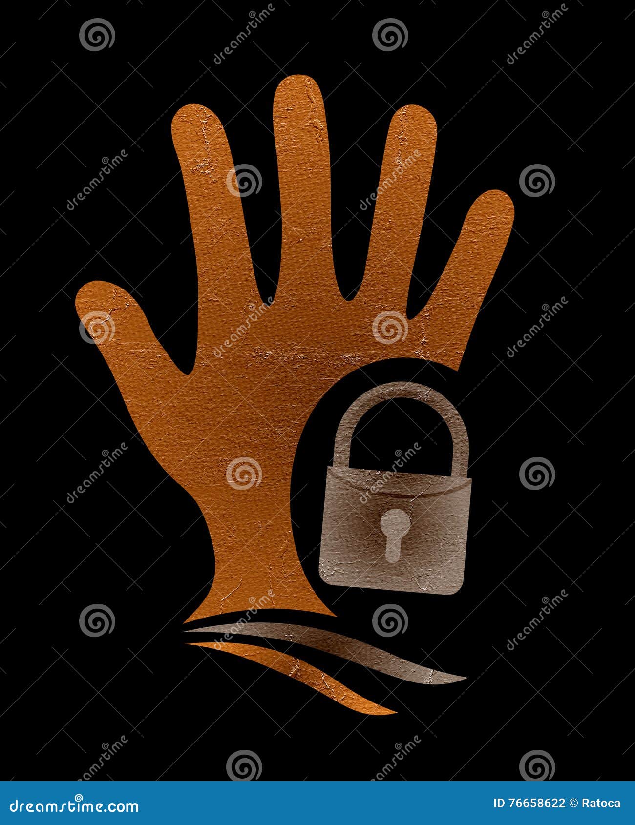 Anti theft symbol stock illustration. Illustration of protect 76658622