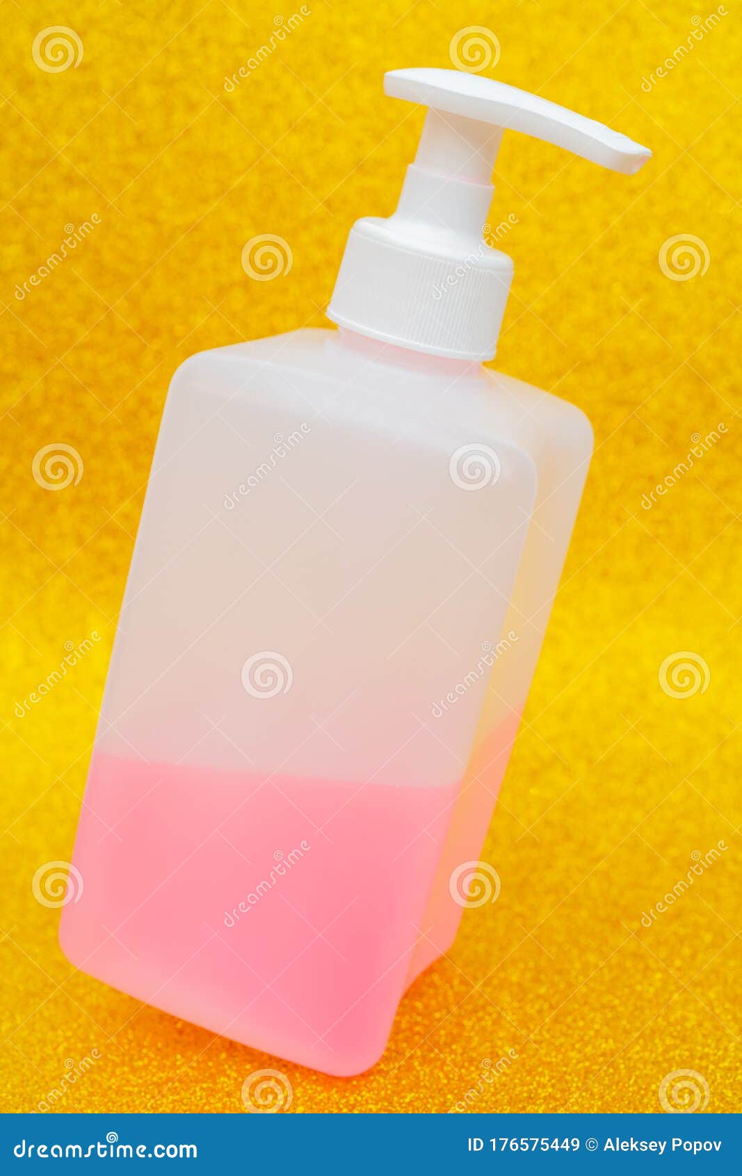 Antibacterial Disinfectant Soap. Liquid Pink Soap Stock Image Image