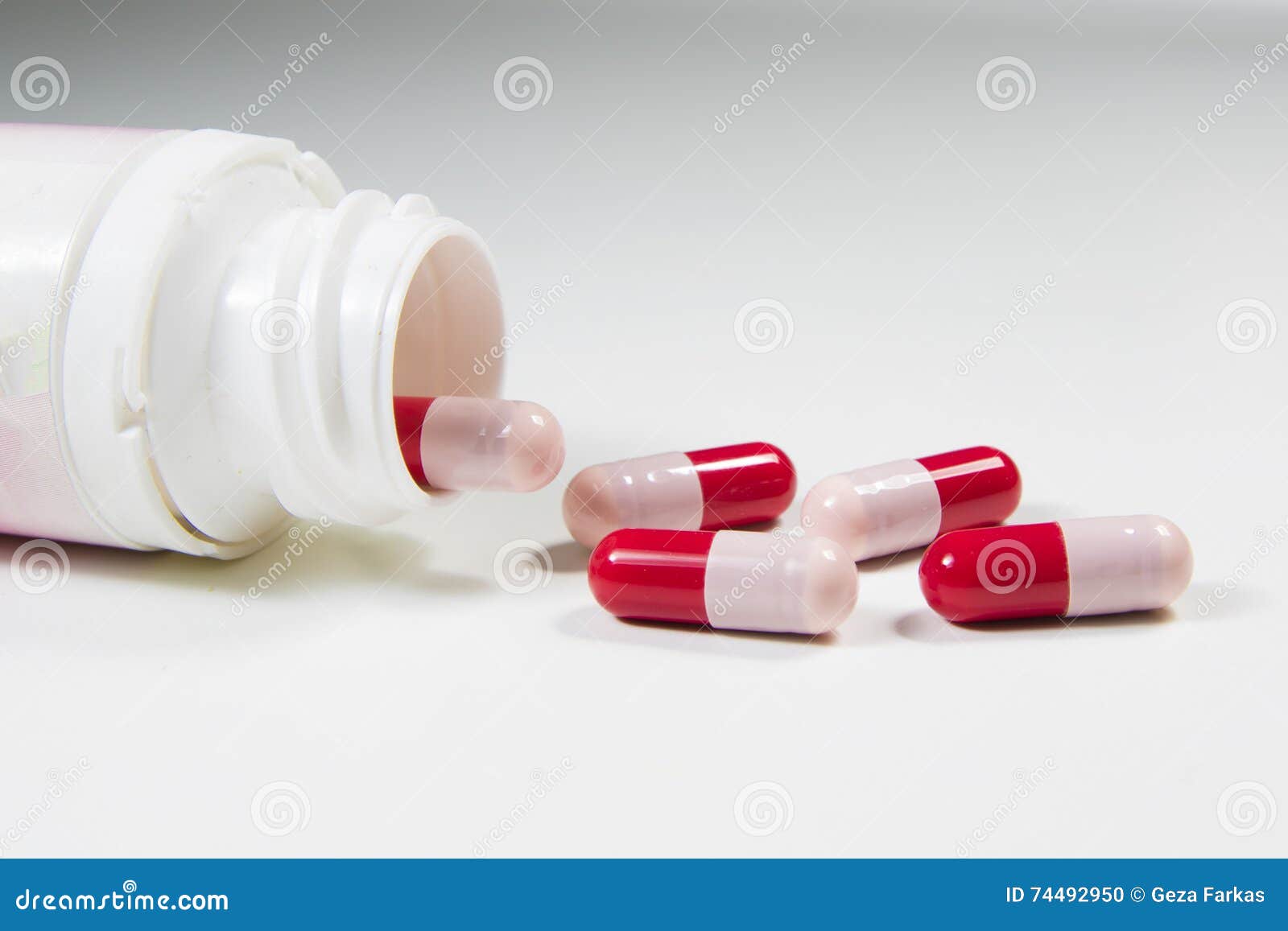 Antibiotics Capsule in Bottle Stock Photo Image of antibiotic