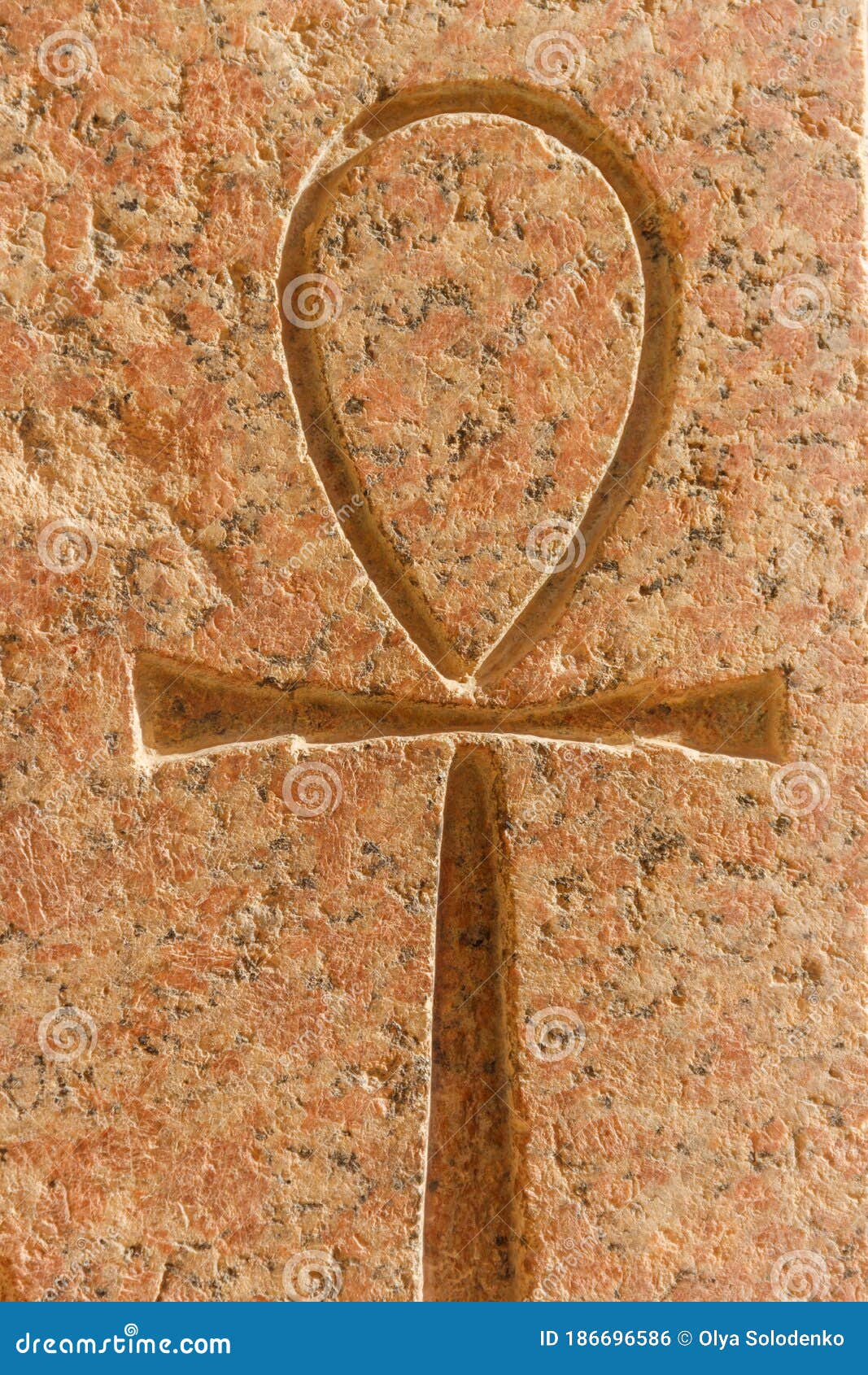 La Croce Dell'antico Egitto Simbolo Di Vita Antico Simbolo Ieroglifico Egiziano Ankh Fotografia Stock - Immagine di