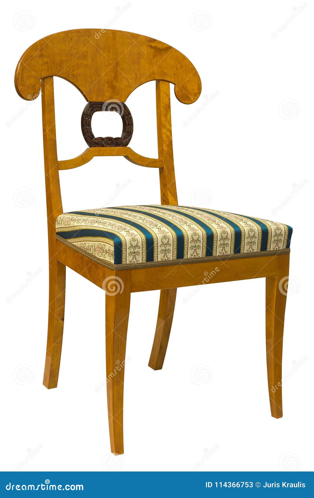 Kreunt volume Reductor Antieke Biedermeier-stoel Met Houtsnijwerk Stock Afbeelding - Image of  apparatuur, voorwerpen: 114366753