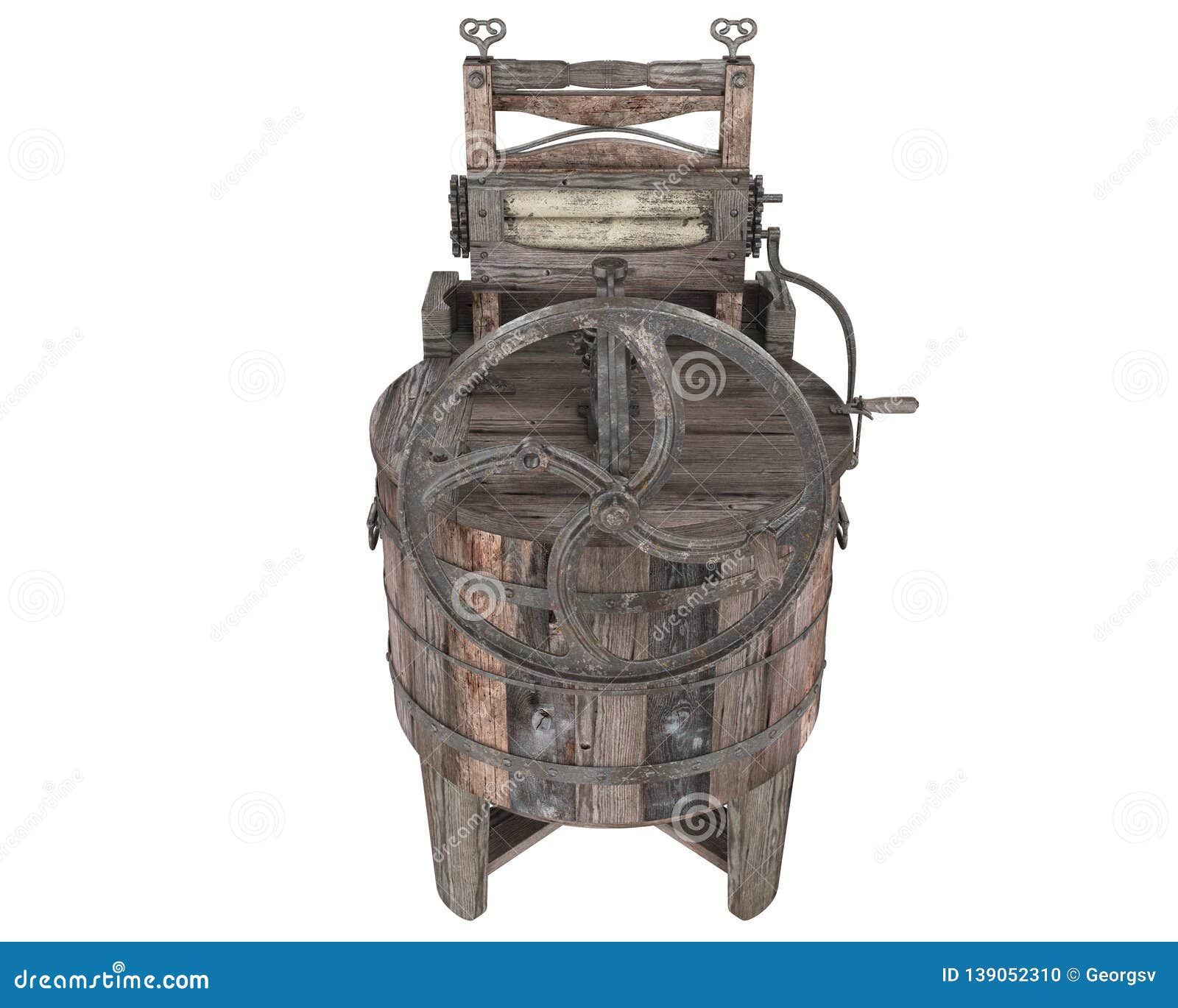 Canada Meander Uitmaken Antieke Wasmachines stock illustratie. Illustration of kleding - 139052310