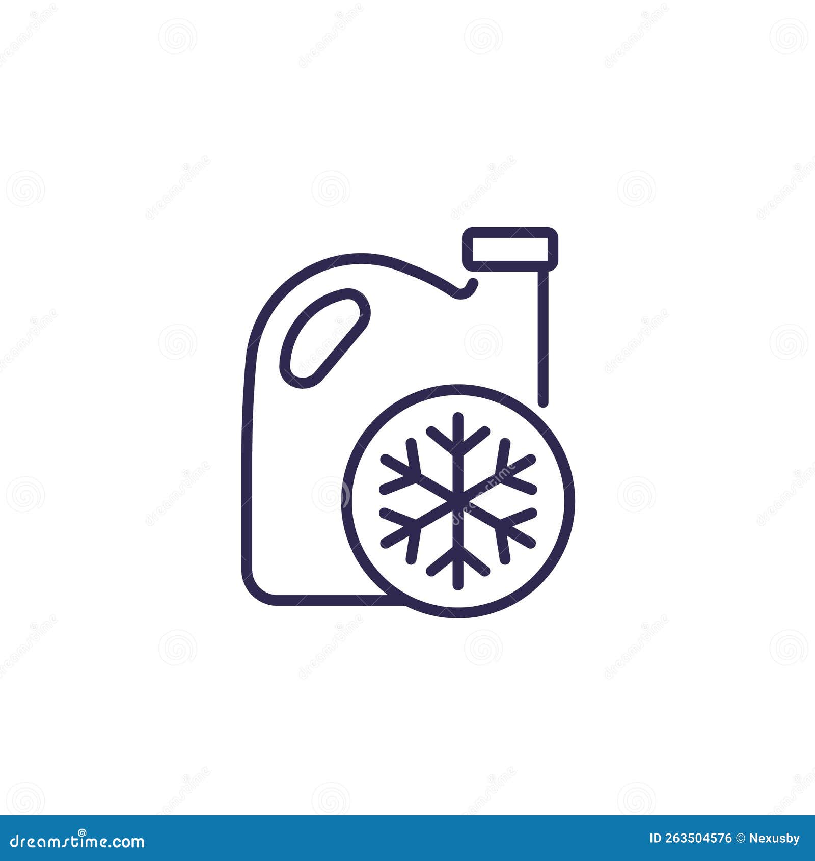Antifreeze, Coolant Icon, Line Vector Stock Vector Illustration of