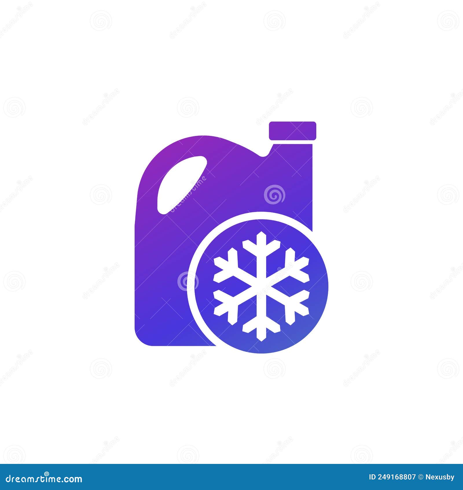 Antifreeze, Coolant Icon on White Stock Vector Illustration of design