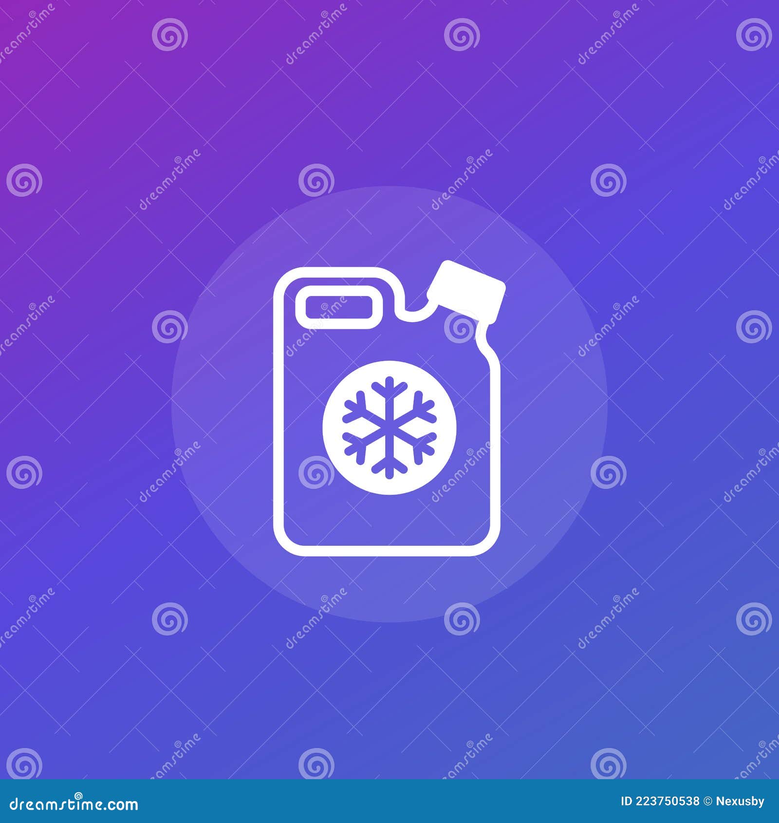 Antifreeze or Coolant Vector Icon Stock Vector Illustration of