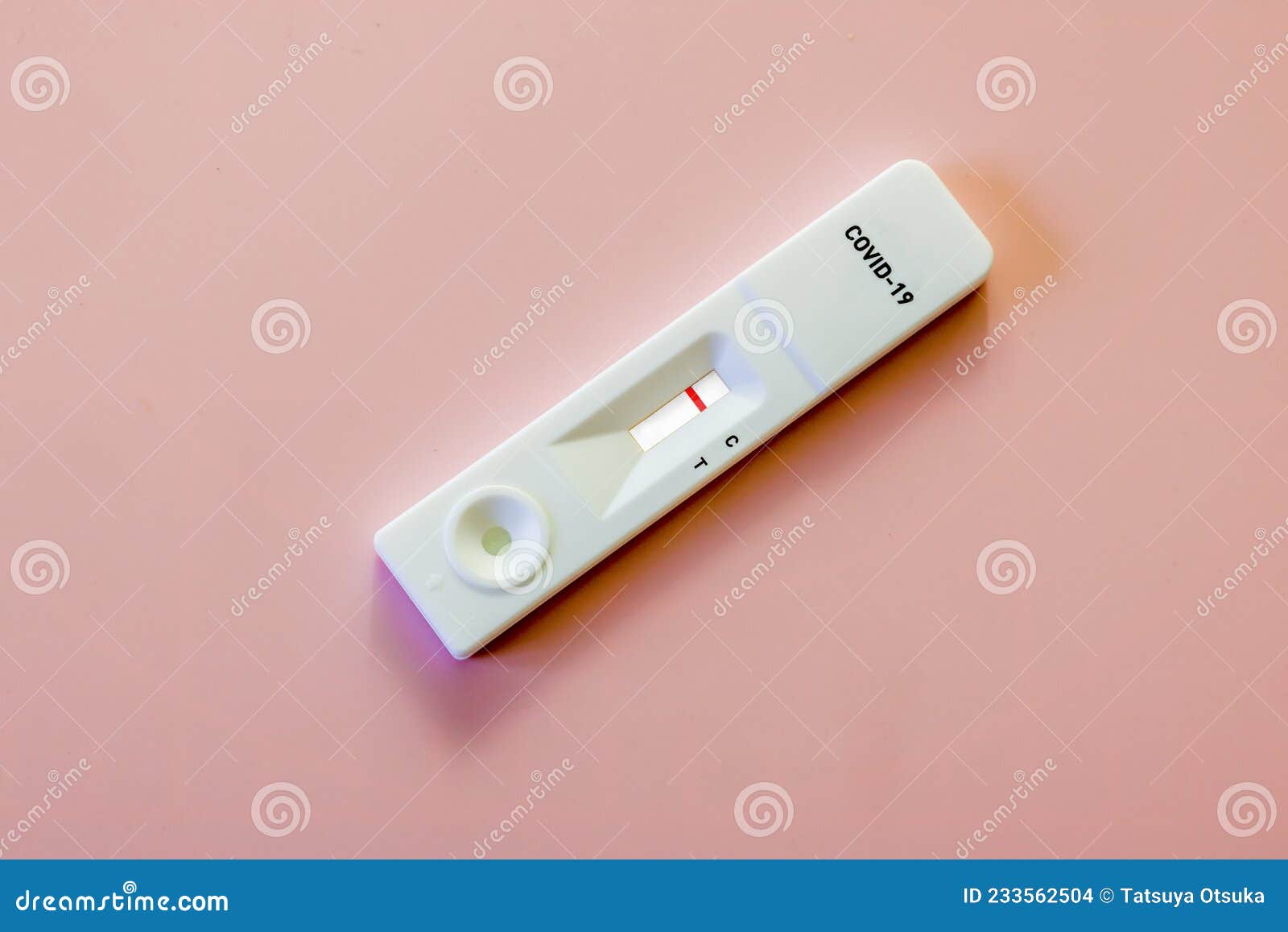 Antigen Test Kit Isolated on a Pink Background Stock Photo Image of